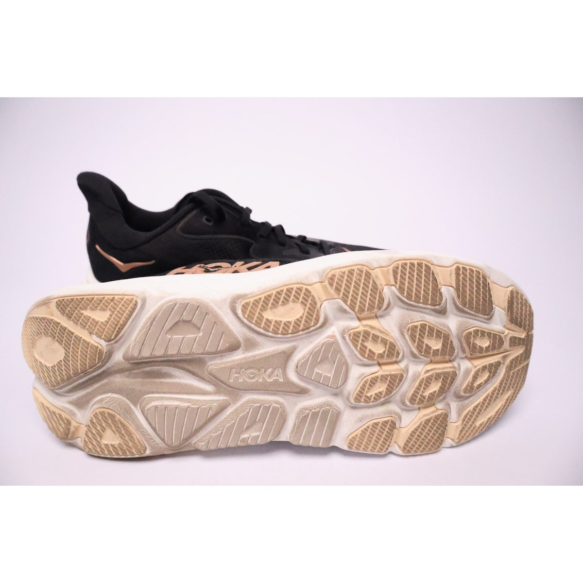 Hoka One One Clifton 10 Black Rose Gold Women's 11B 1162031 BRGL #224