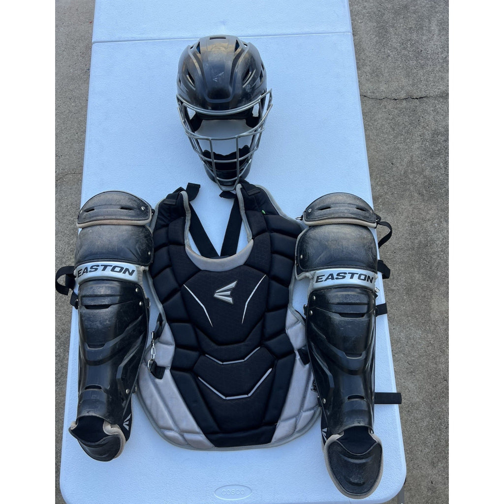 Easton Gametime Elite III Adult 15+ Catcher Gear Set 3pc Black