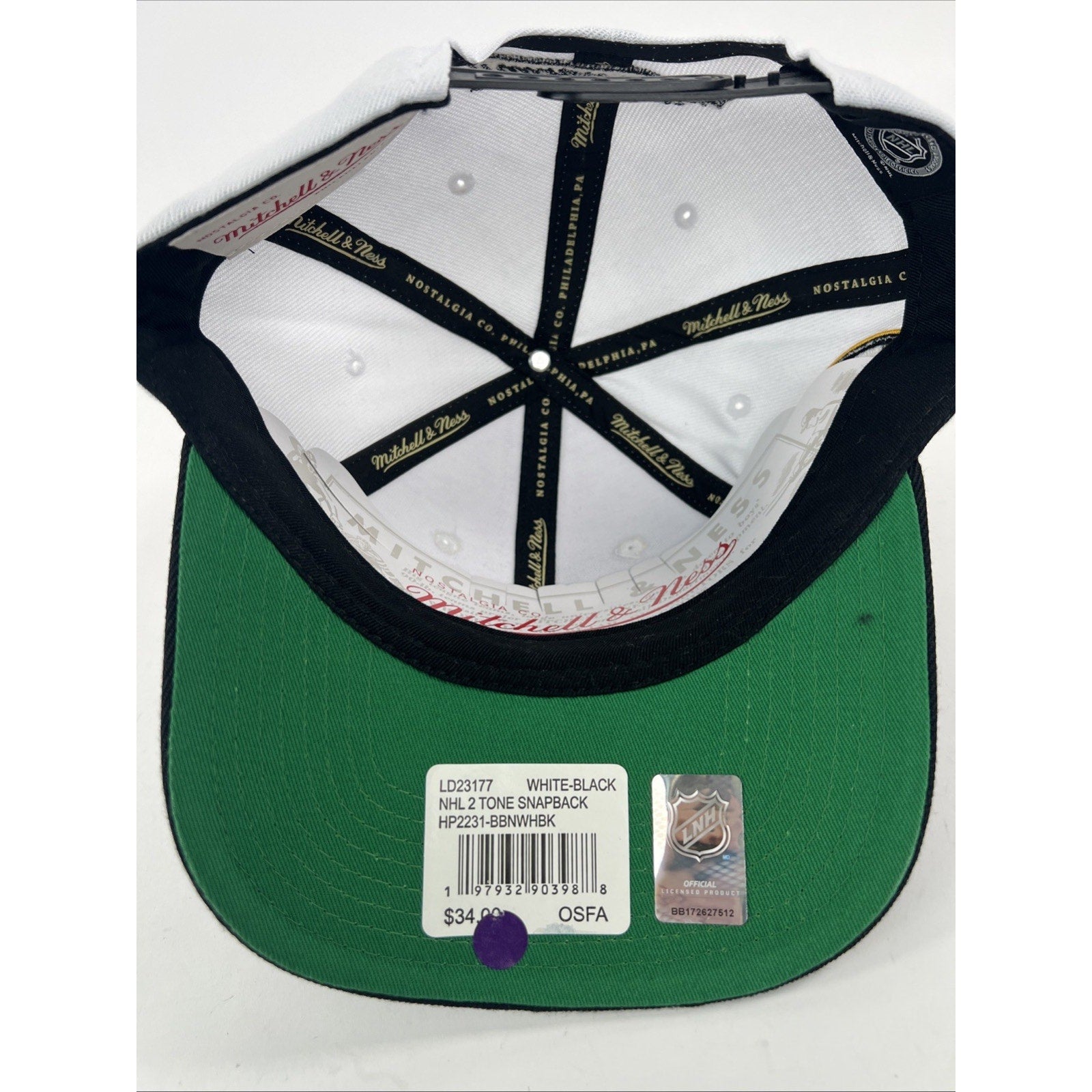 Mitchell And Ness Boston Bruins SnapBack Hat NWT