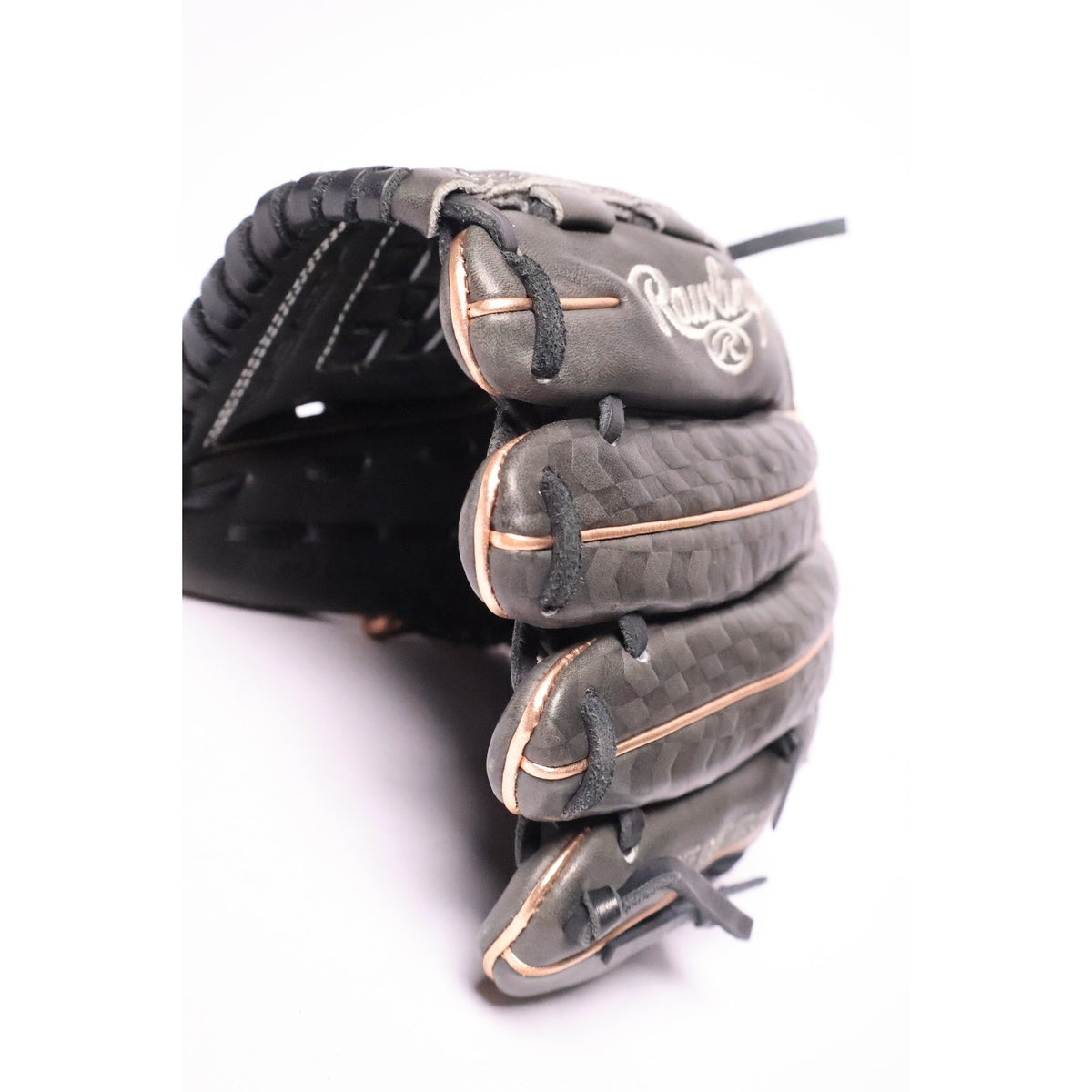 Rawlings Heart of the Hide 12"Softball Glove RHT Basket Web Black/Gold Excellent