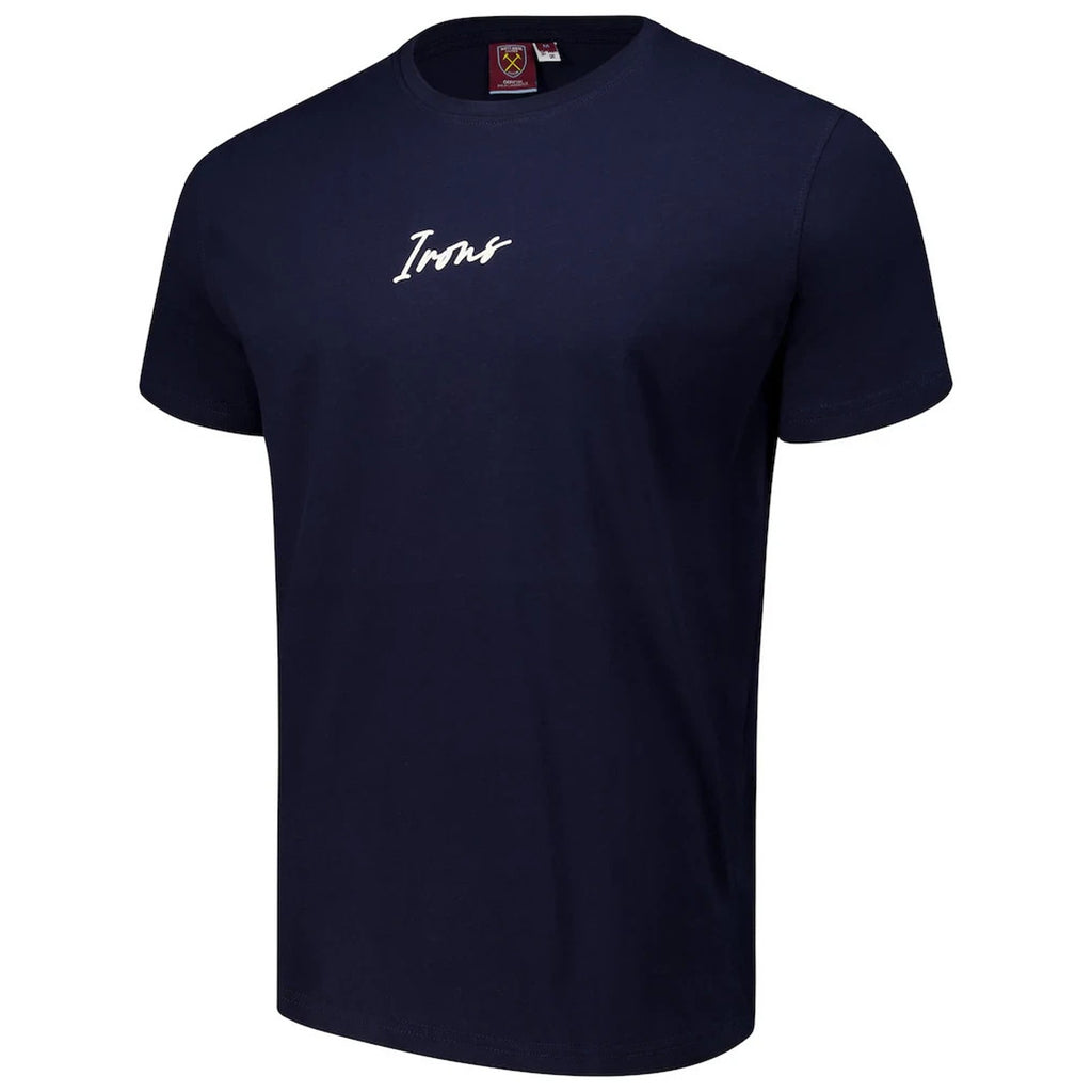 West Ham United Streetwear T-Shirt Men's Size Medium Navy NWT