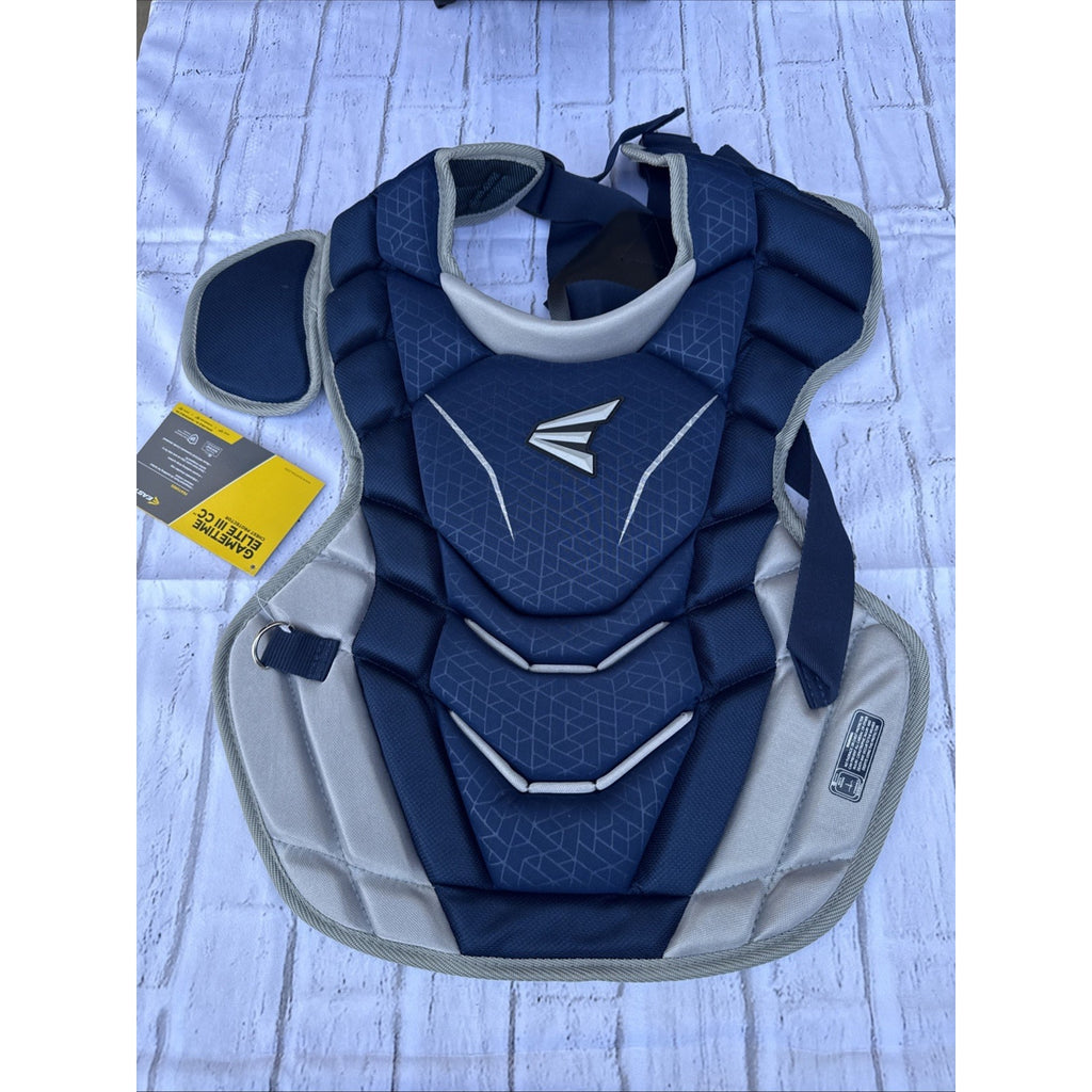Easton Gametime Elite III Intermediate Catcher Gear Set 3pc Navy/Gray Padded #C1