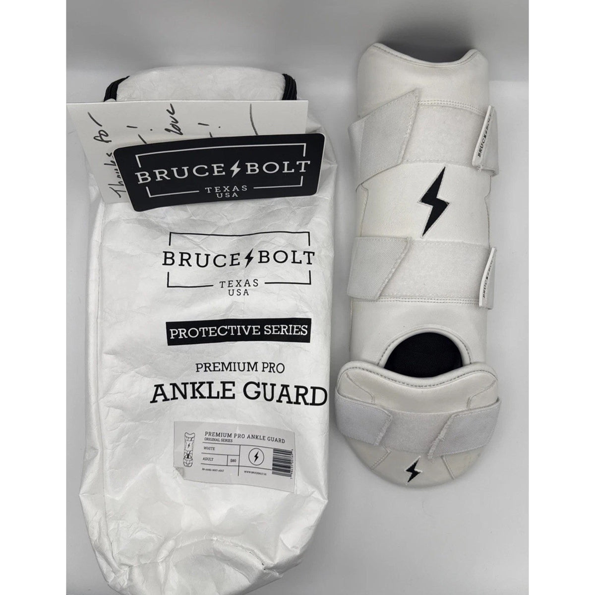 Bruce Bolt Premium Pro Ankle Guard Size Adult New Read