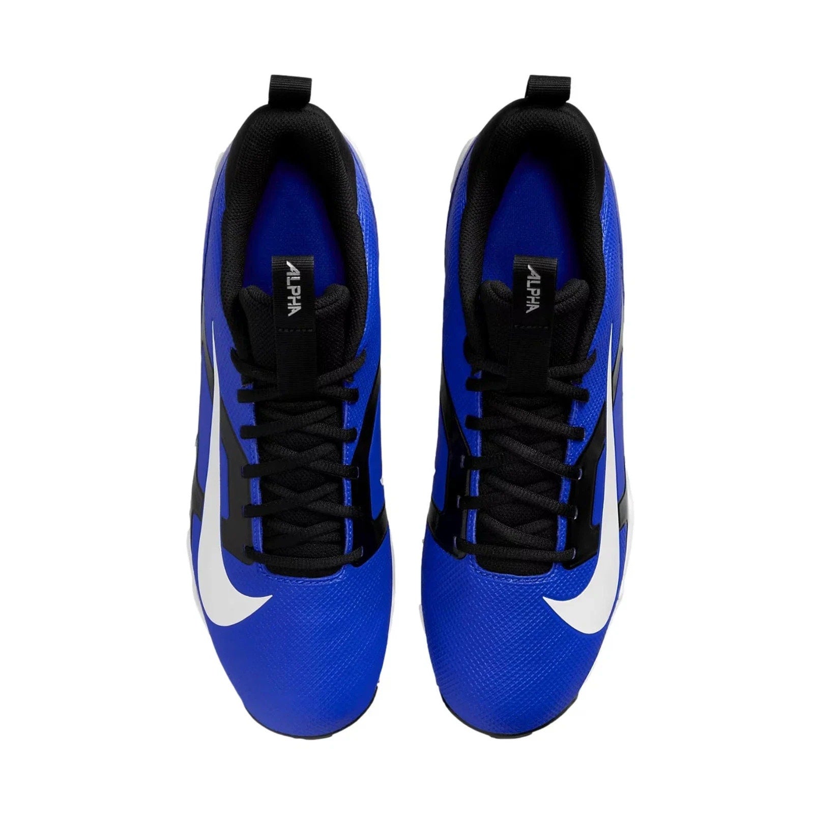 Nike Alpha Menace 4 Shark FN0028-400 Men 12 Royal Blue White Football Cleats NEW