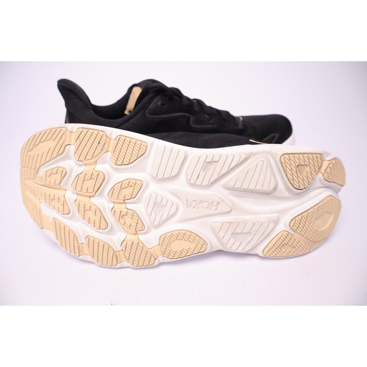 Hoka One One Clifton 10 Black Rose Gold Women's 10 B 1162031 BRGL Excellent #192