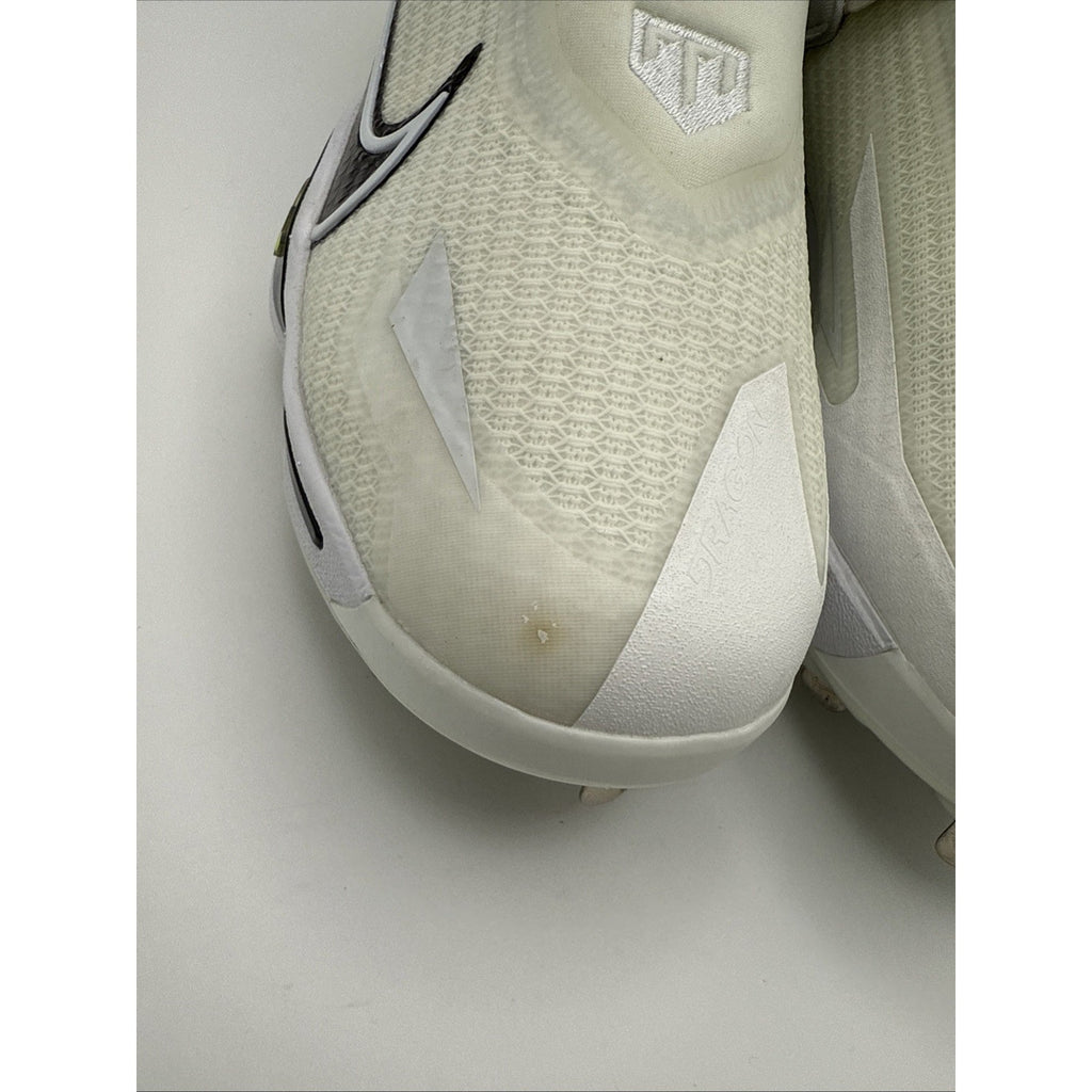 Nike Force Zoom Trout 8 Elite Metal Baseball Cleats Mens 13 White Volt Lace Up
