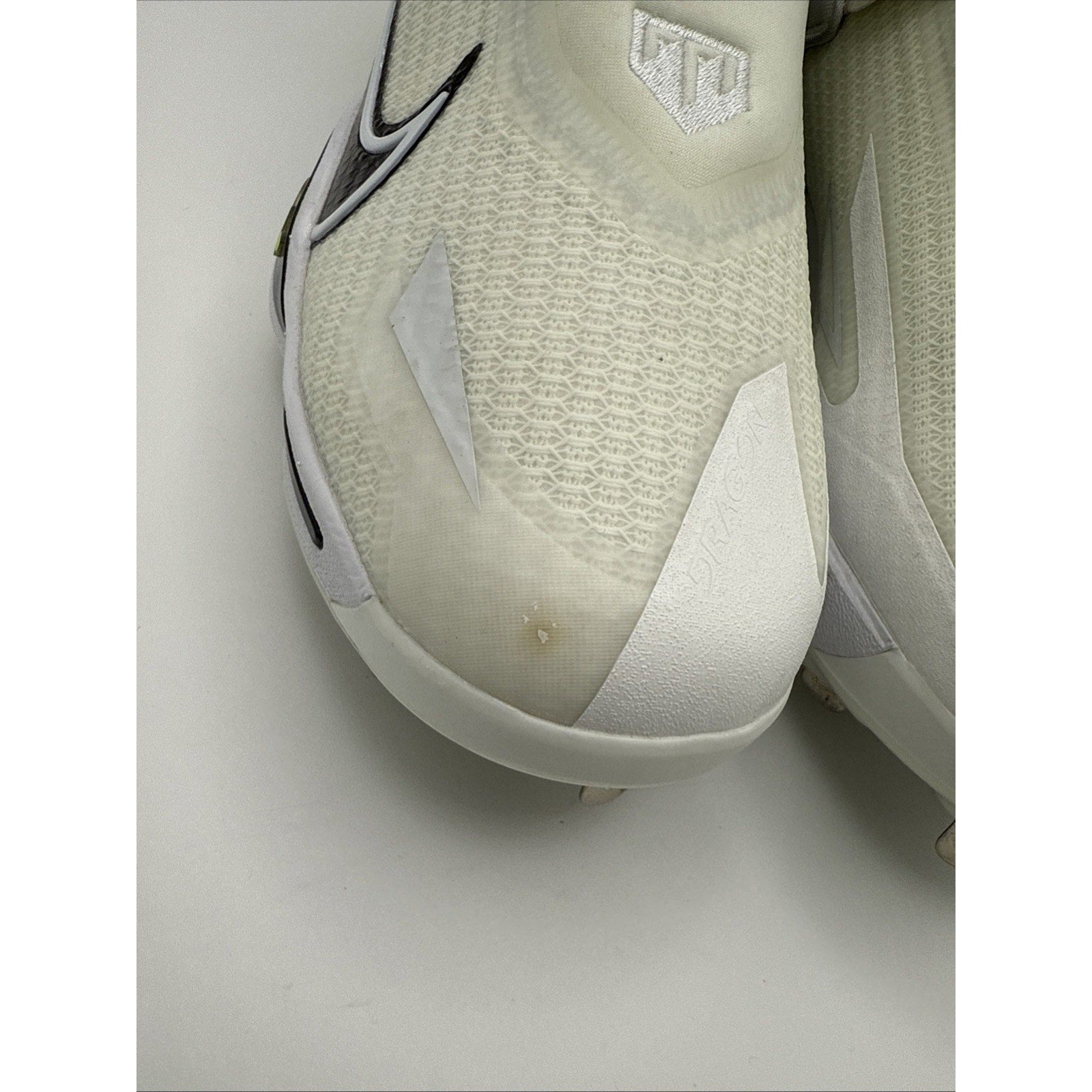 Nike Force Zoom Trout 8 Elite Metal Baseball Cleats Mens 13 White Volt Lace Up