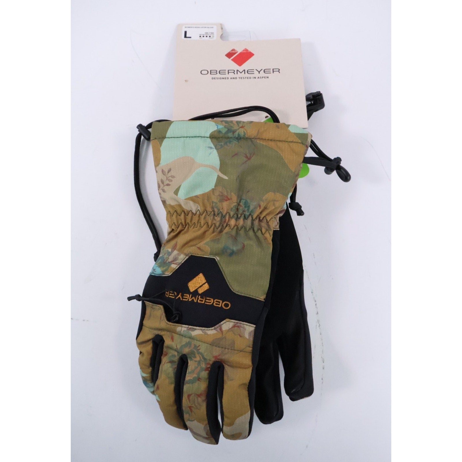 Obermeyer Women's Size Large Regulator Gloves VINTAGE CAMO NWT $65
