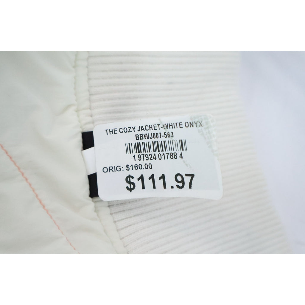 Bad Birdie Women’s The Cozy Jacket, Reversible Jacket, White Onyx, XL NEW Read