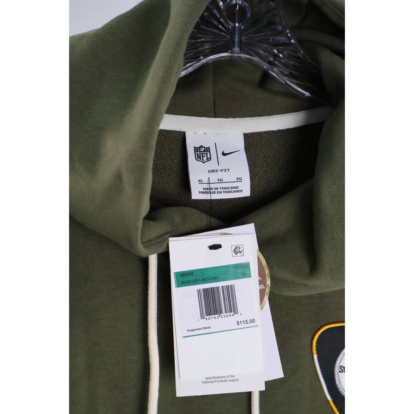 Pittsburgh Steelers Nike 2025 Salute to Service Hoodie Men's X-Large NWT