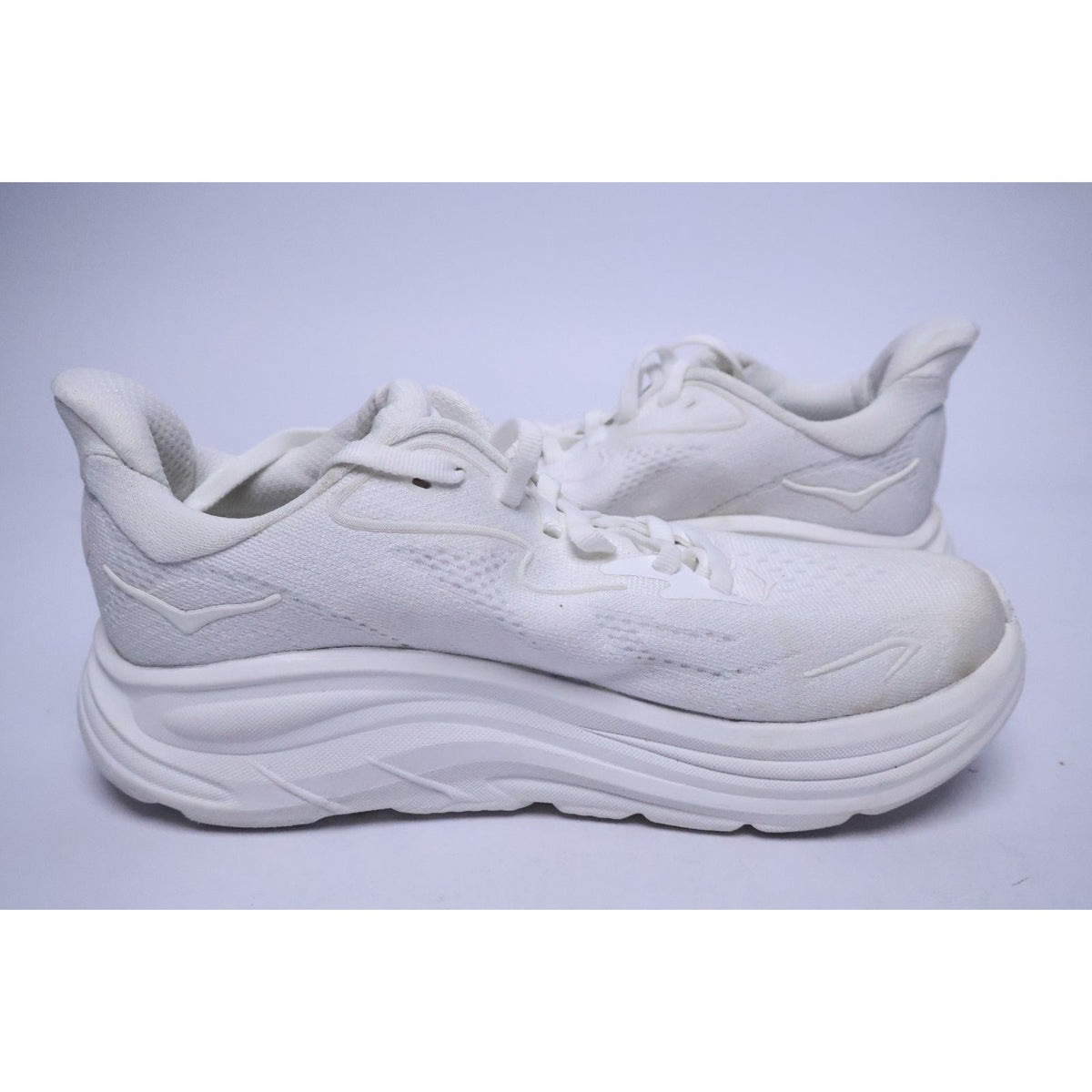 Hoka One One Clifton 10 White 1162031-WWH Women's 6B Running Casual Shoes #299