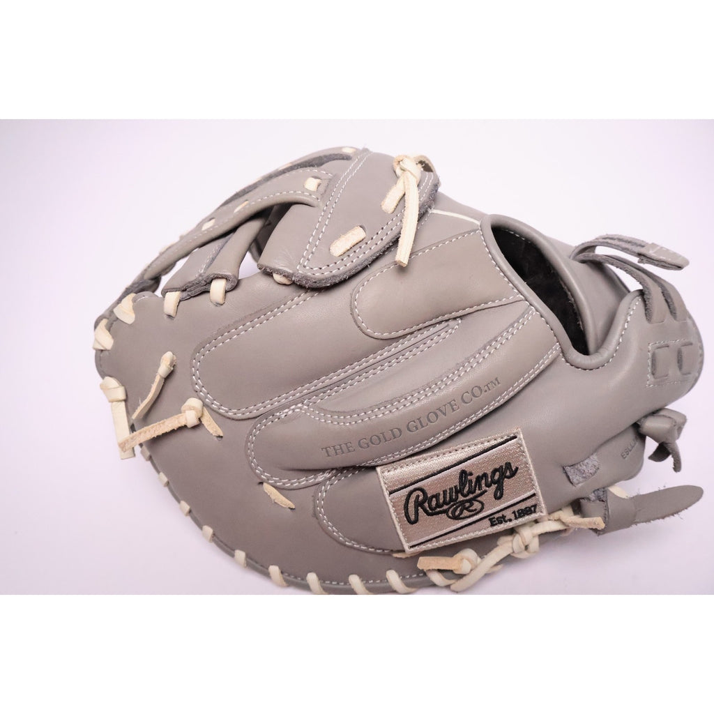 Rawlings PRO CM33FP-24G 33" Fastpitch Softball Catchers Mitt Glove Gray RHT READ