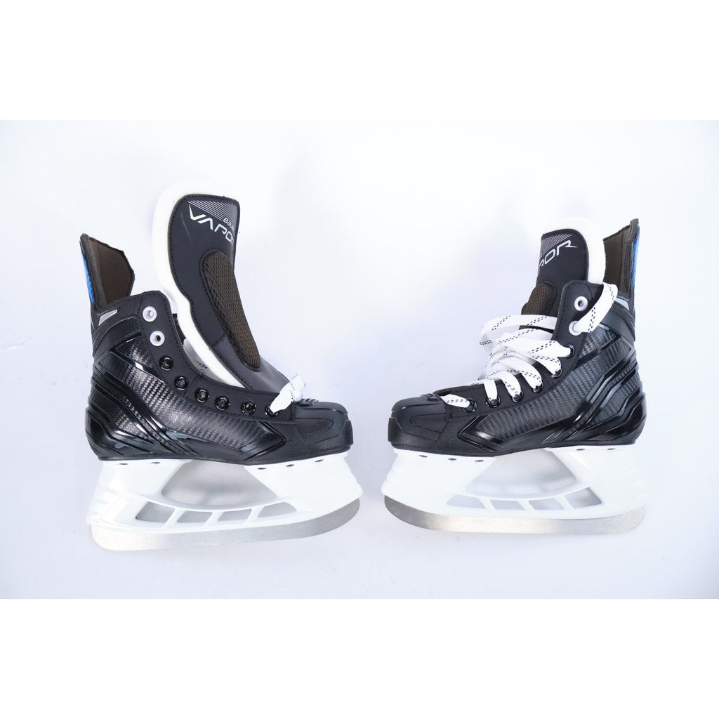 Bauer Vapor X Volt Ice Hockey Skates Sz 1 Lightspeed Pro II Black Blue NEW