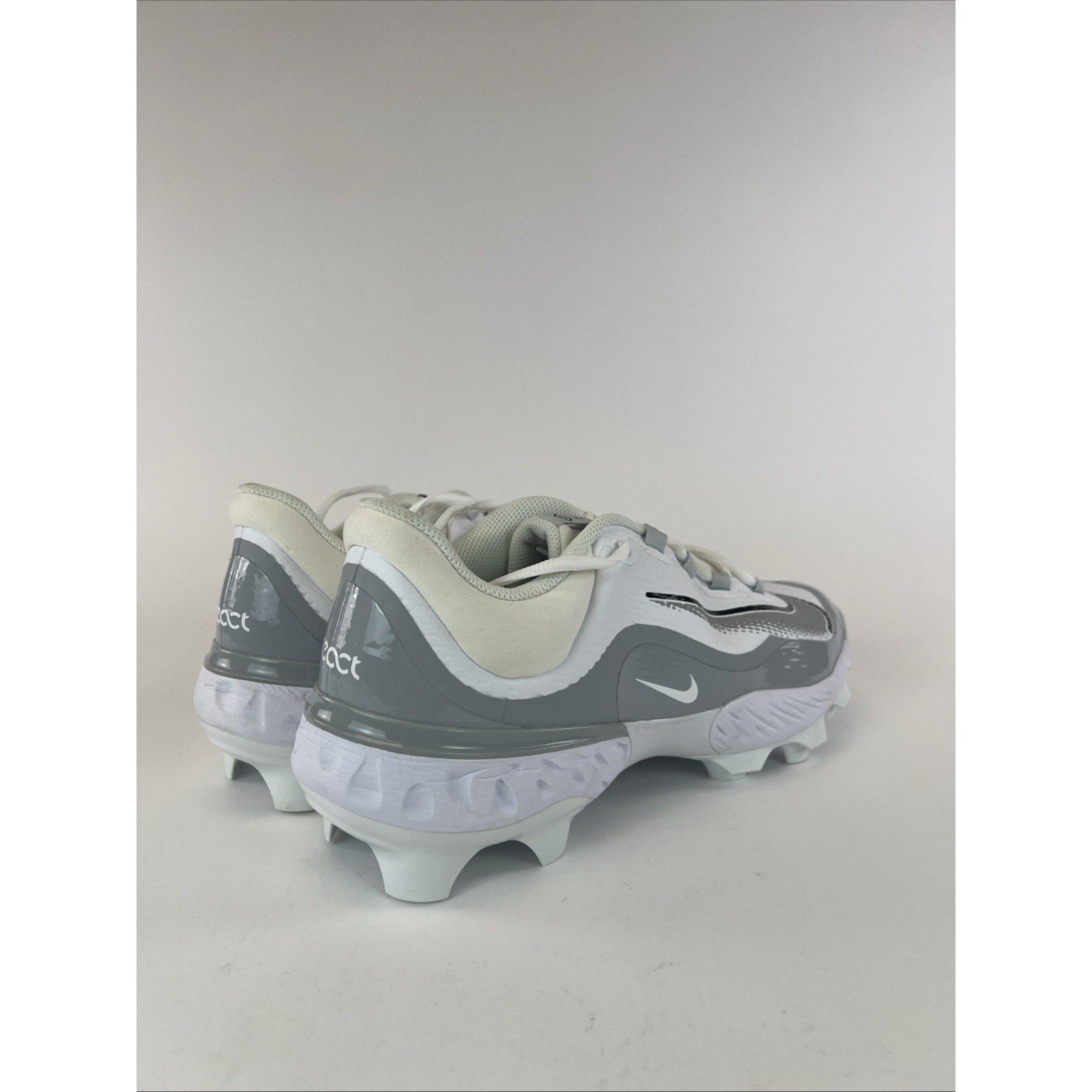 Nike Alpha Huarache Elite 4 Low MCS Baseball Cleats Gray FD6255-104 Mens Size 14