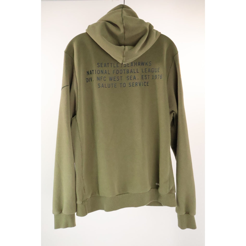 Seattle Seahawks Nike Olive 2025 Salute to Service Hoodie Men's Medium