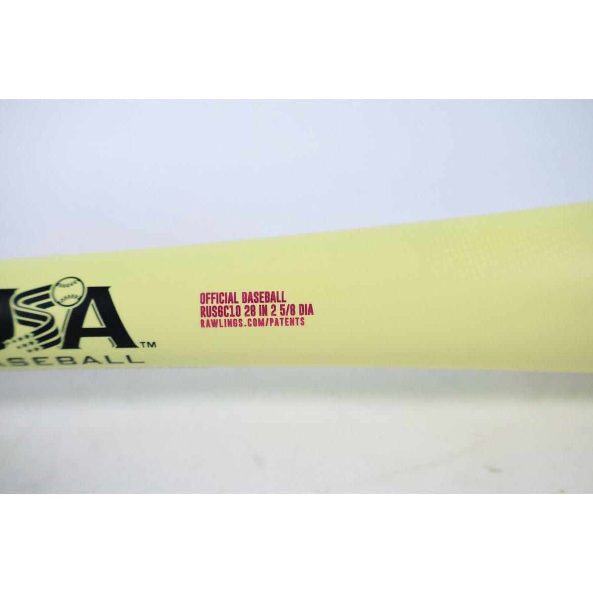 Rawlings Clout AI 28/18oz (-10) USAB 2 5/8" Barrel Yellow/Pink RUS6C10 #96