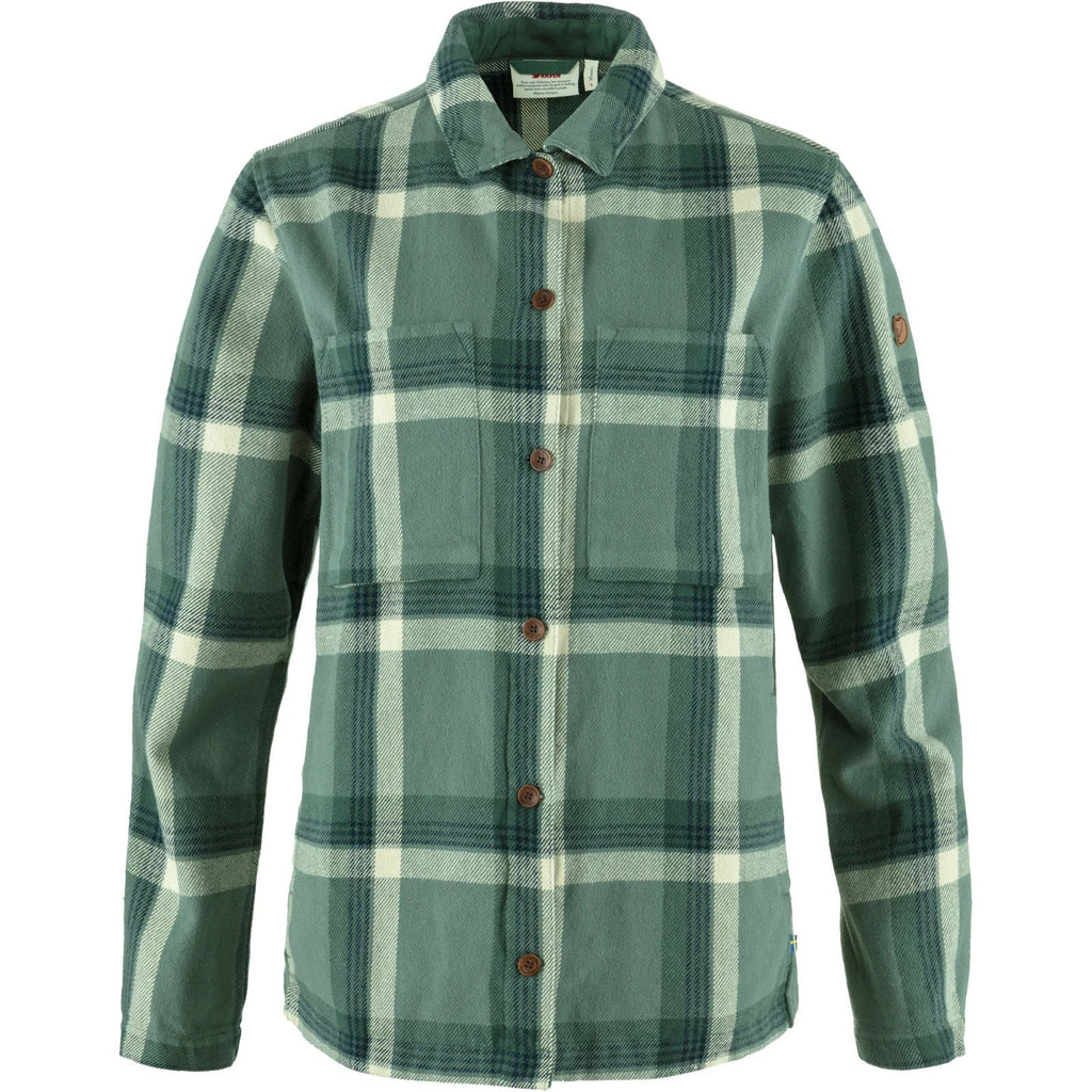 Fjallraven Singi Flannel Overshirt W Size XS Green-Deep Patina 86986 NWT