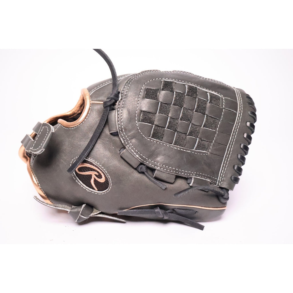 Rawlings Heart of the Hide 12"Softball Glove RHT Basket Web Black/Gold Excellent