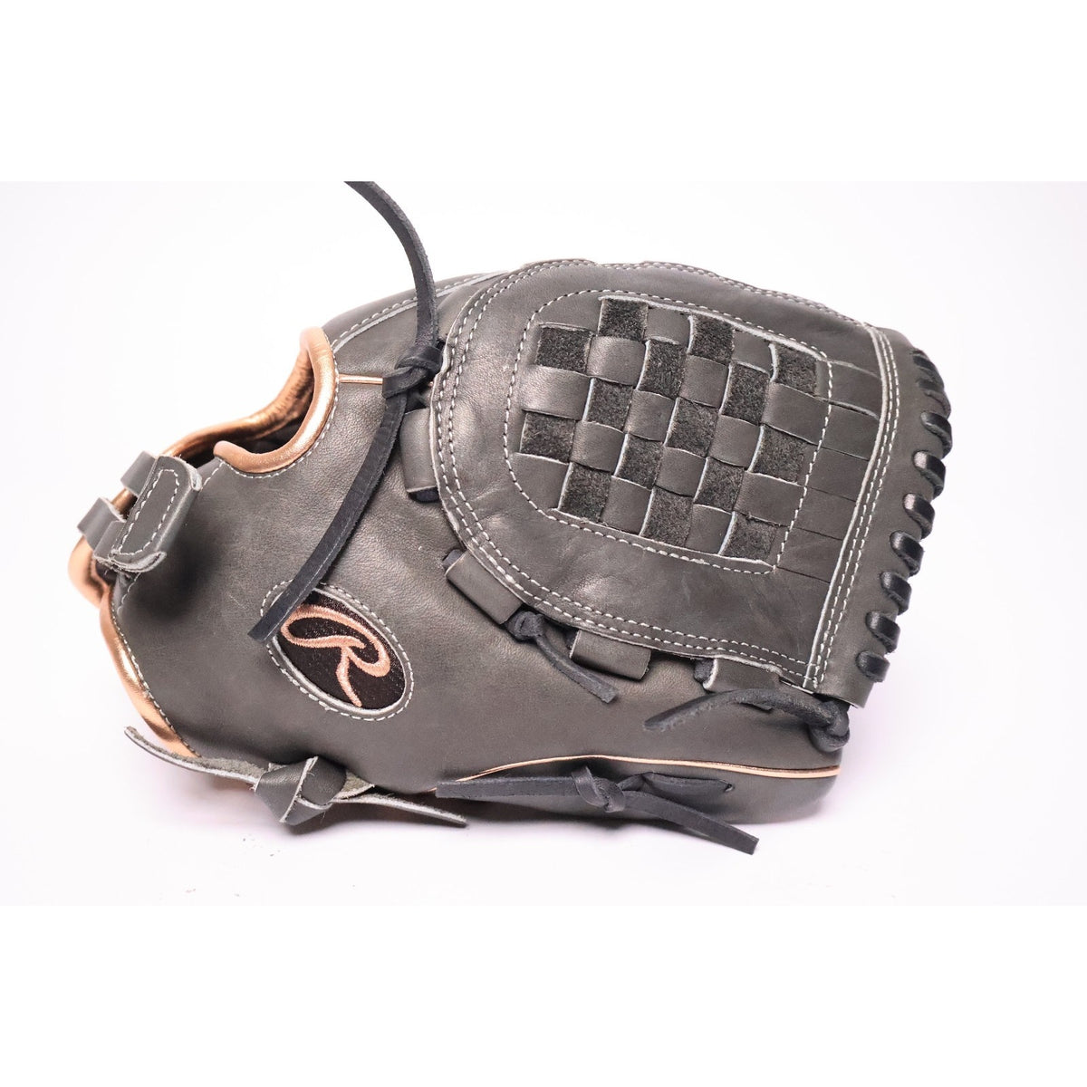 Rawlings Heart of the Hide 12"Softball Glove RHT Basket Web Black/Gold Excellent
