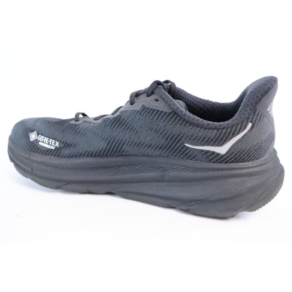Hoka One One Clifton 9 GTX Black Gore-Tex Running Shoes Men’s Size 10.5 D #118