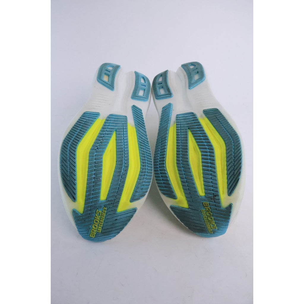 BROOKS GLYCERIN MAX 2 Men's Size 8 White/Ipanema/Nightlife Excellent #103