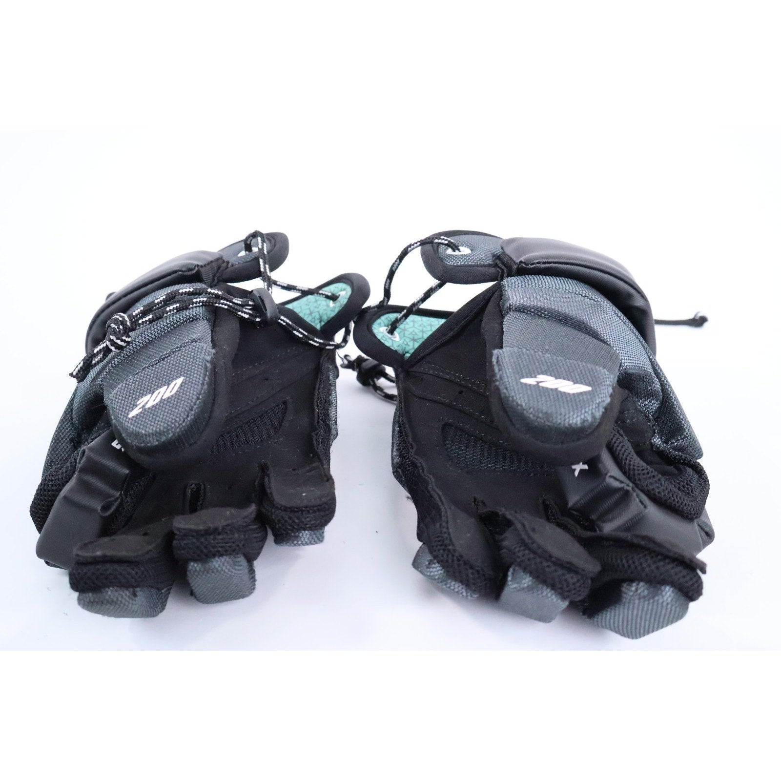 STX Stallion 200 Lacrosse Shoulder + ArmPads, Gloves Set Excellent Youth LG Read