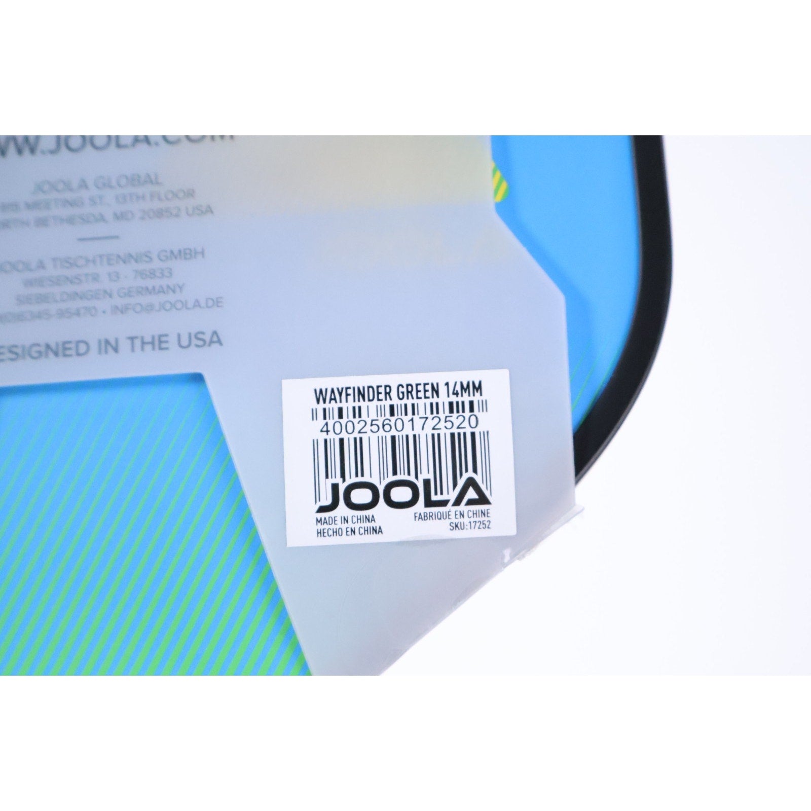 Joola Wayfinder 14mm Pickleball Paddle 8 oz Green BRAND NEW Read