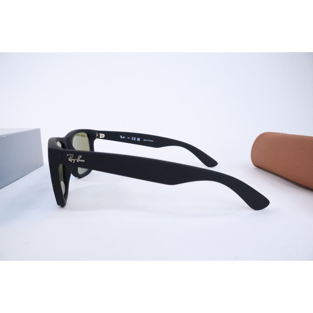 Ray-Ban Justin Color Mix Matte Rubber Black / Blue Mirror 54 mm Sunglasses