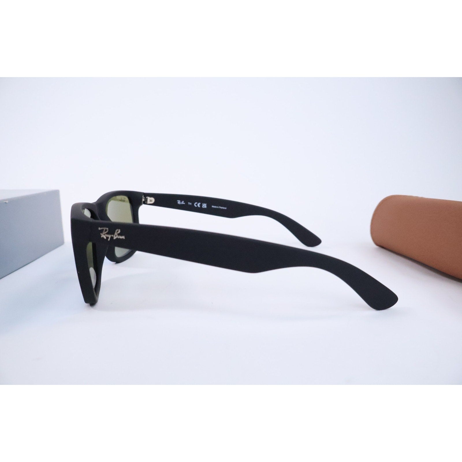 Ray-Ban Justin Color Mix Matte Rubber Black / Blue Mirror 54 mm Sunglasses