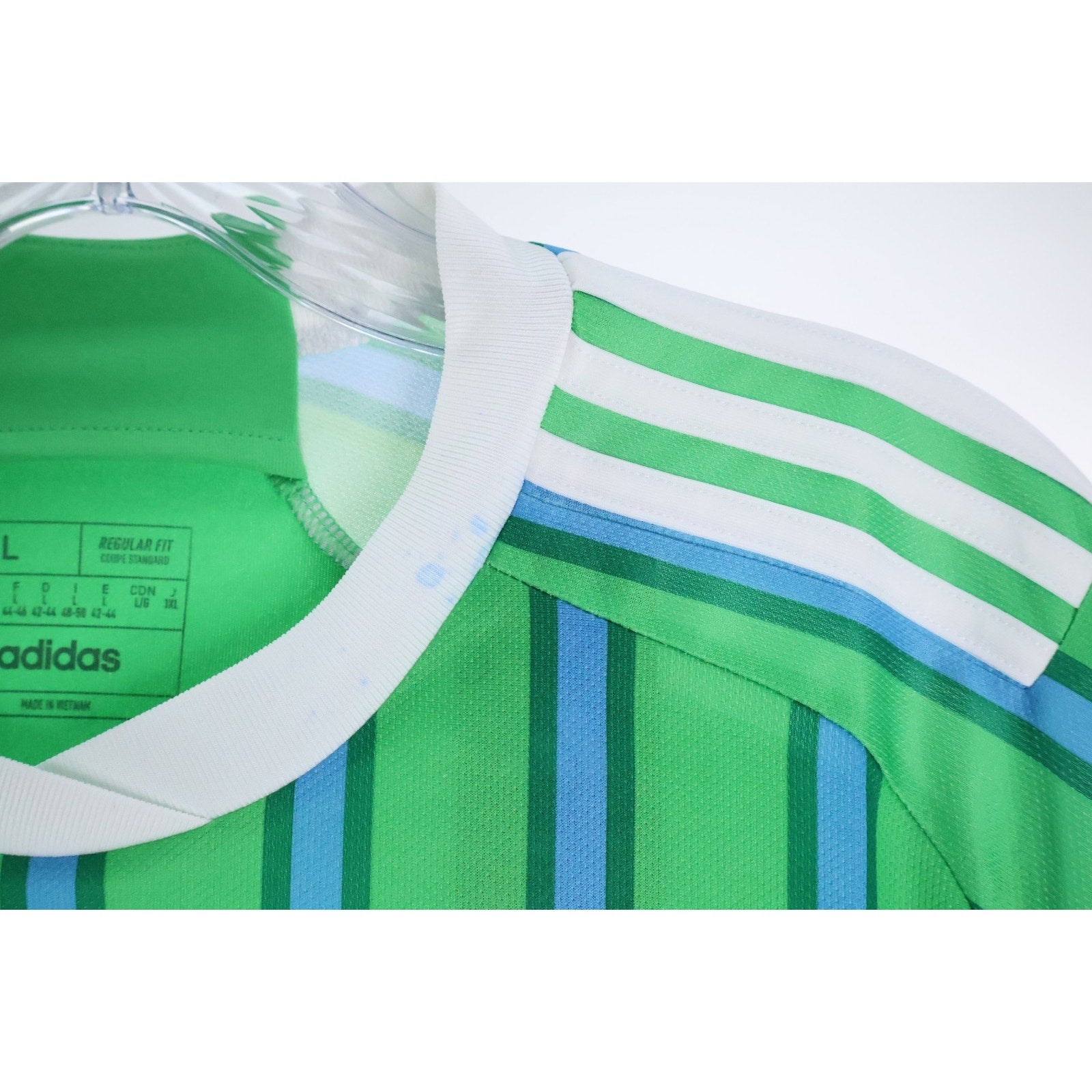adidas Seattle Sounders Official Home Soccer Jersey Men’s Large NWT Read MLS3