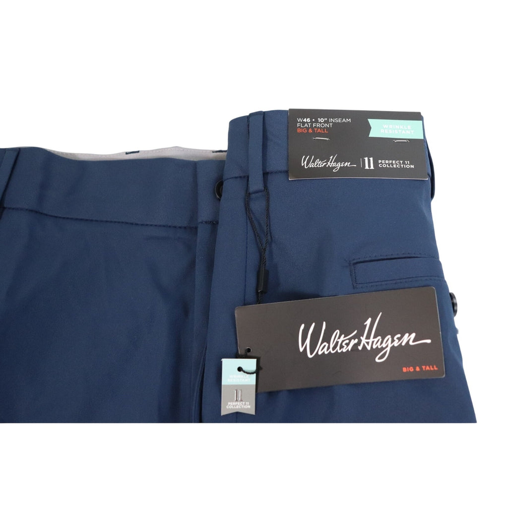 Walter Hagen Big & Tall Perfect 11 Collection Flat Front Golf Shorts Men's 46