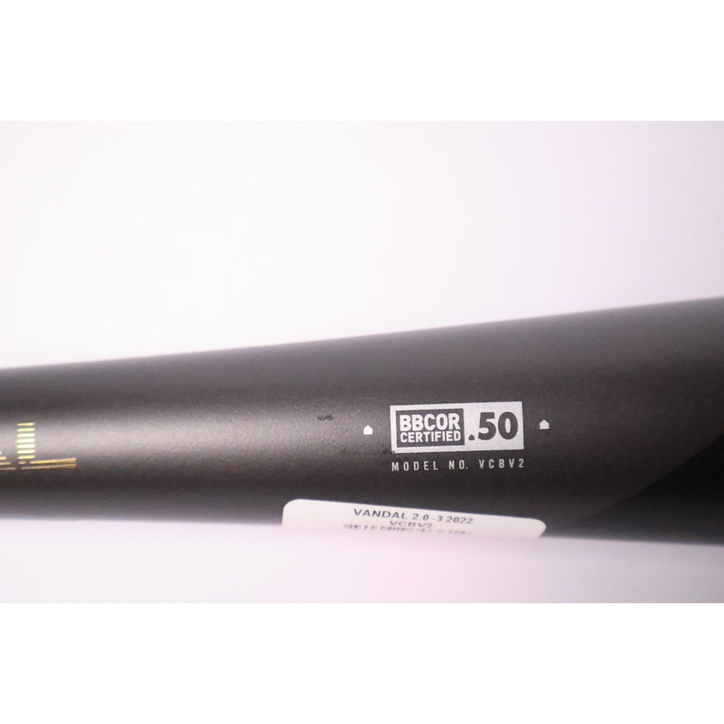 Victus Vandal 2.0/ BBCOR .50 / 33in/ 30oz Baseball Bat - Black New Read