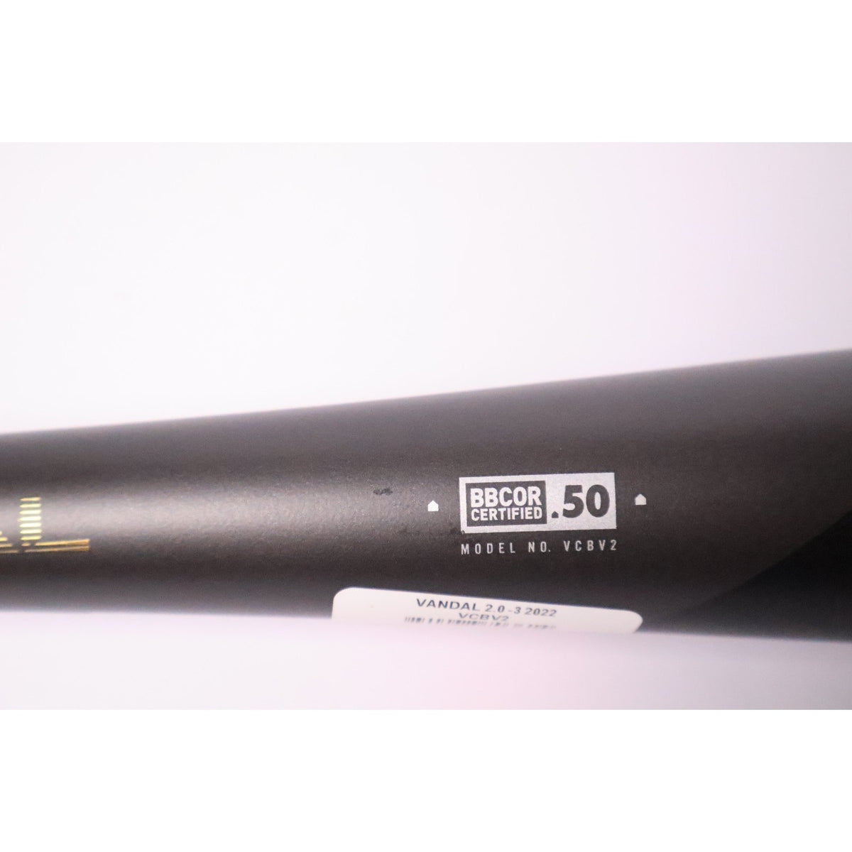 Victus Vandal 2.0/ BBCOR .50 / 33in/ 30oz Baseball Bat - Black New Read
