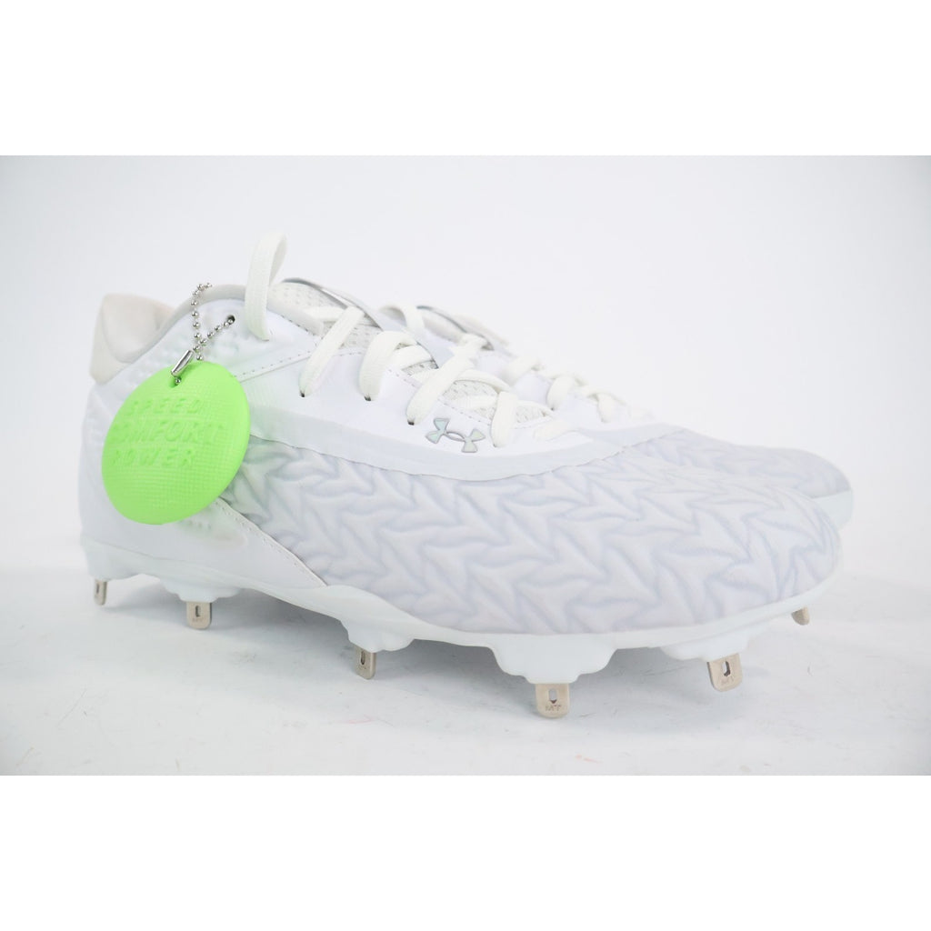 Under Armour UA Yard MT TPU 3.0 Baseball Cleats White Men’s Size 6.5 New READ