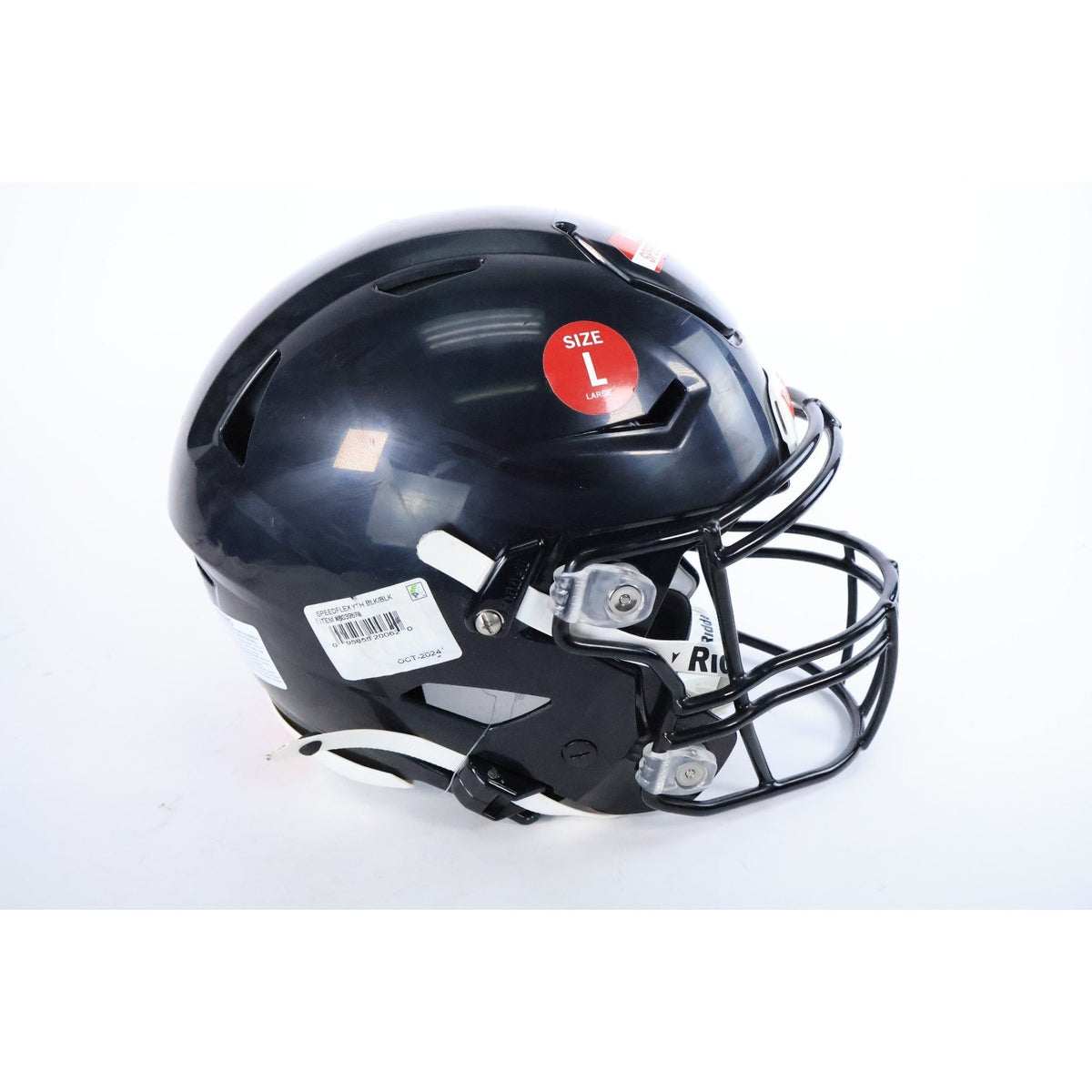 Riddell Speedflex Youth Football Helmet Black, Size Large Read INV#71