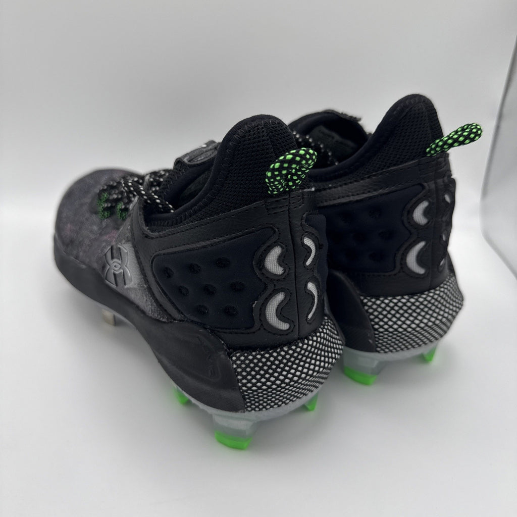 UNDER ARMOUR UA Harper 8 Low ST Metal Baseball Cleats Mens Size 7.5 Black Noir