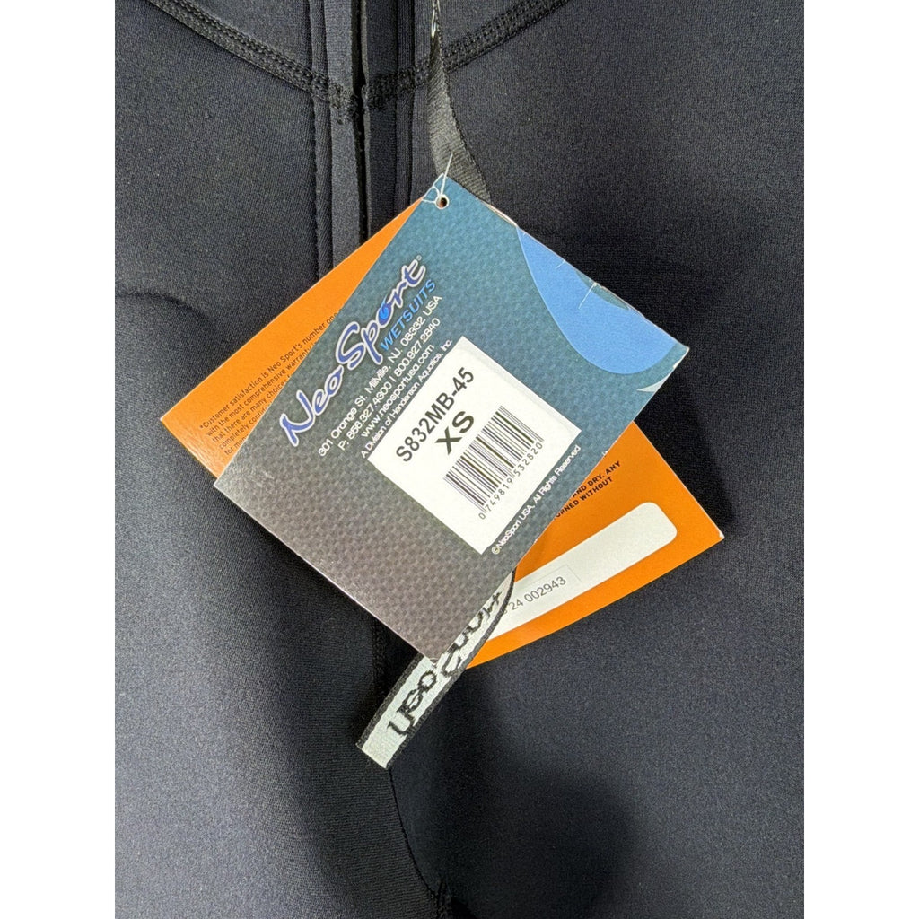 NWT NeoSport Men's XS 3/2mm Full Wetsuit Premium Neoprene Black/Blue S832mb-45