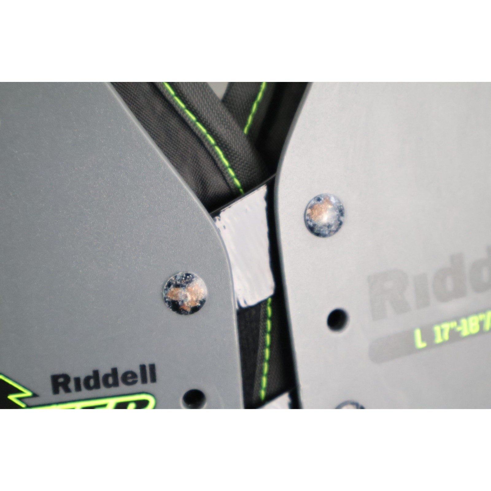 Riddell Power Amp Football Shoulder Pads w/ Backplate Adult Large / Read