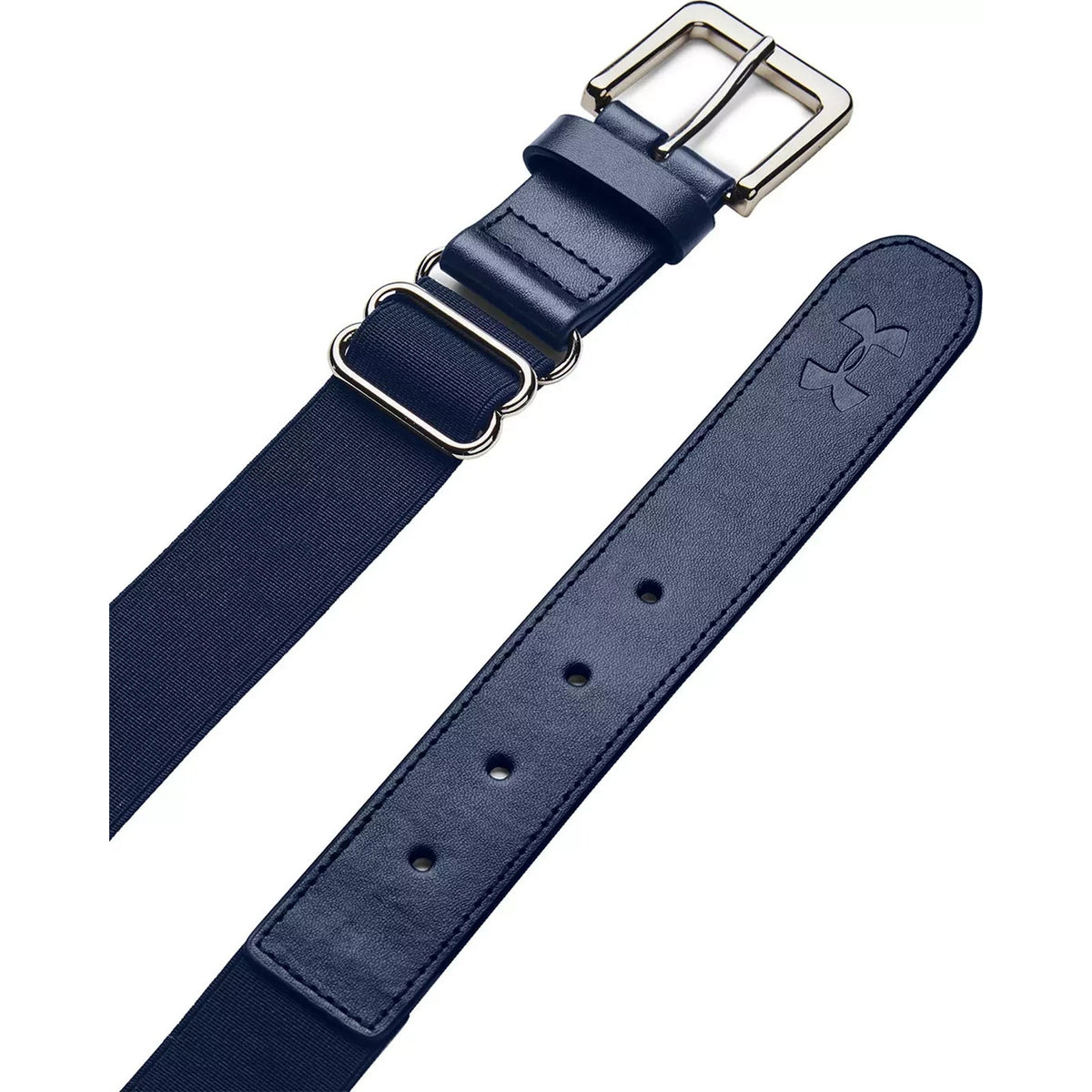 Lot of 2 Under Armour Youth Baseball Softball Belt Navy OSFA Adjustable Elastic