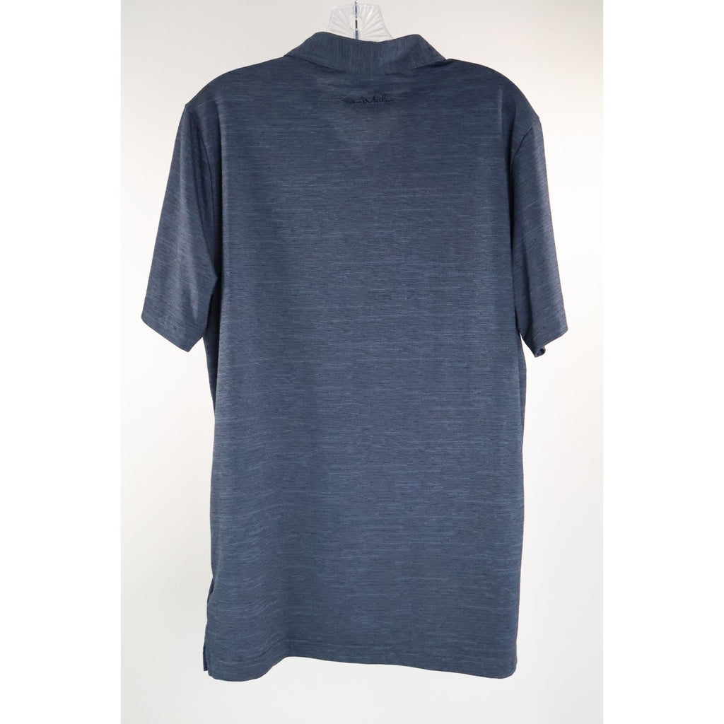 TravisMathew The Heater Polo Shirt Men's XXL Blue Performance Stretch Golf NWT