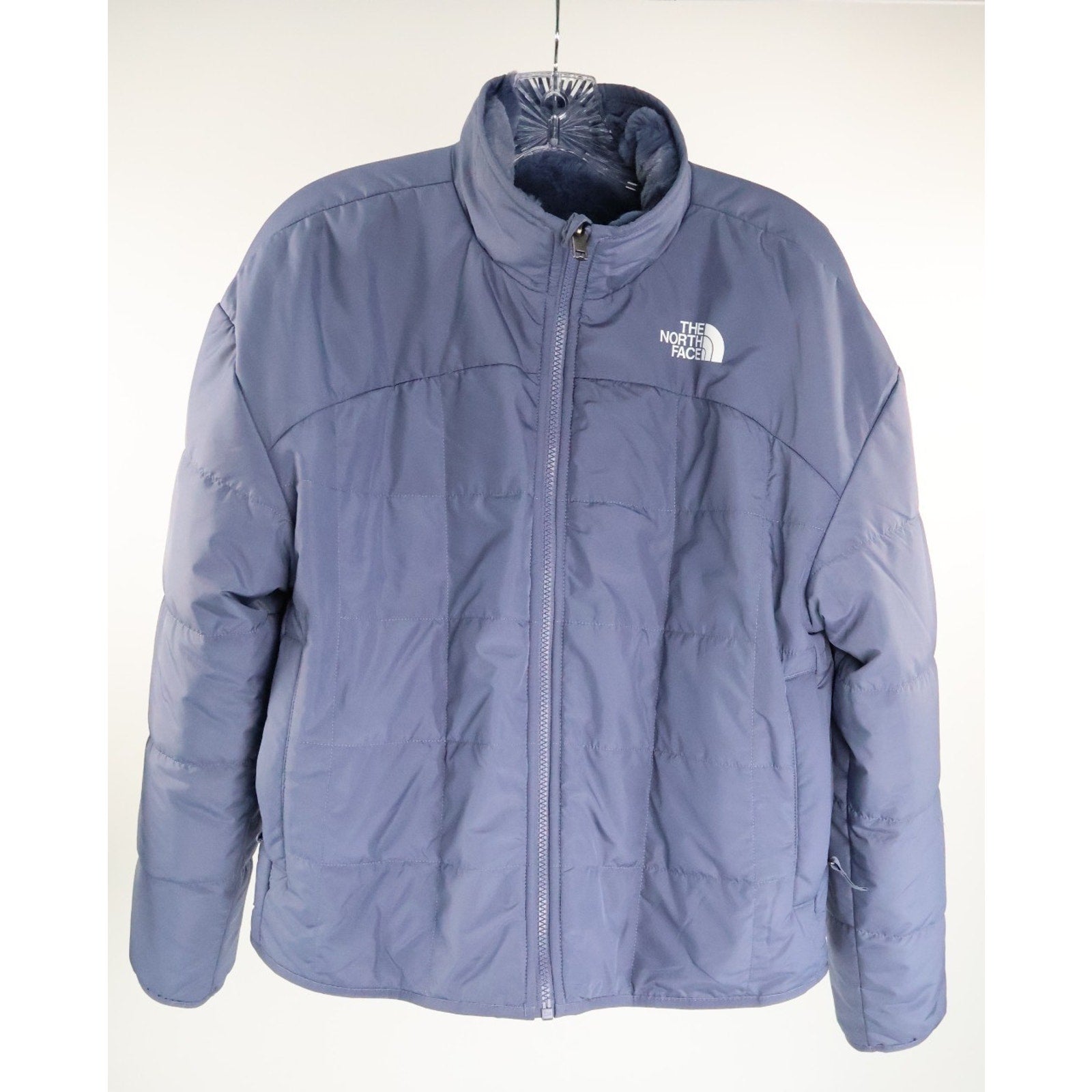 The North Face Teen Girls Reversible Shasta Full-Zip Black Jacket Size XL 14/16