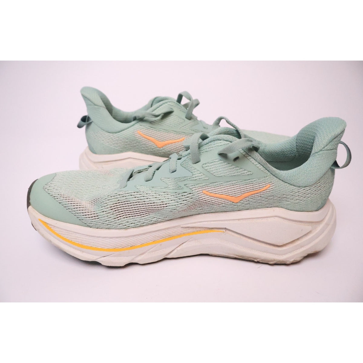 HOKA Challenger 8 Womens US 8.5 B Trail Running Shoes Jade Cosmic Grey #166