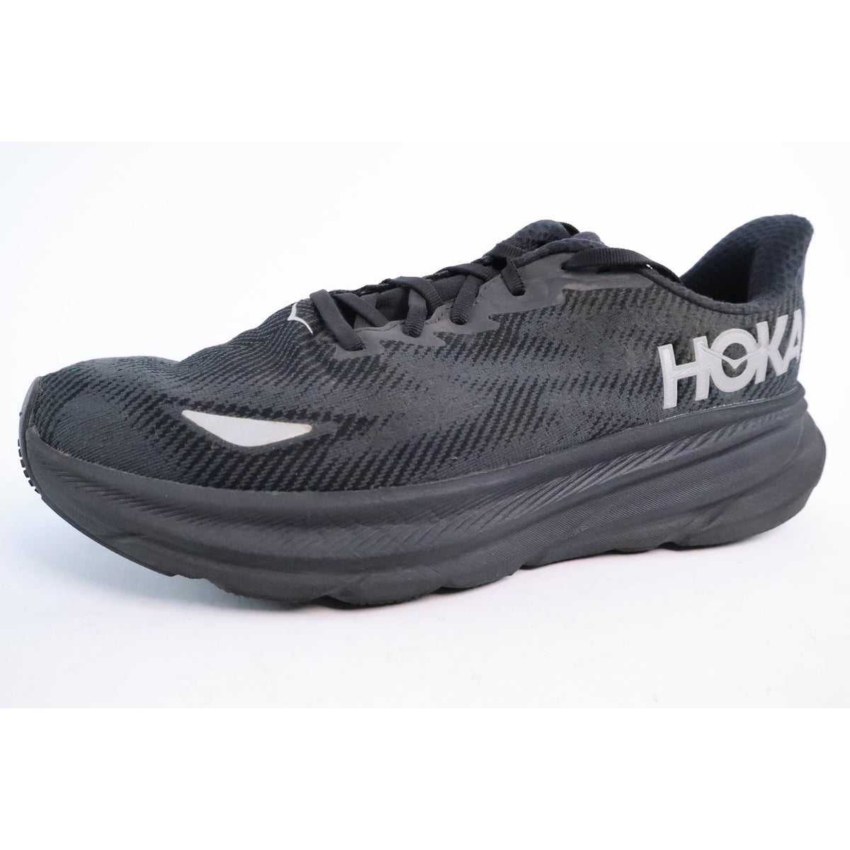 Hoka One One Clifton 9 GTX Black Gore-Tex Running Shoes Men’s Size 10.5 D #118
