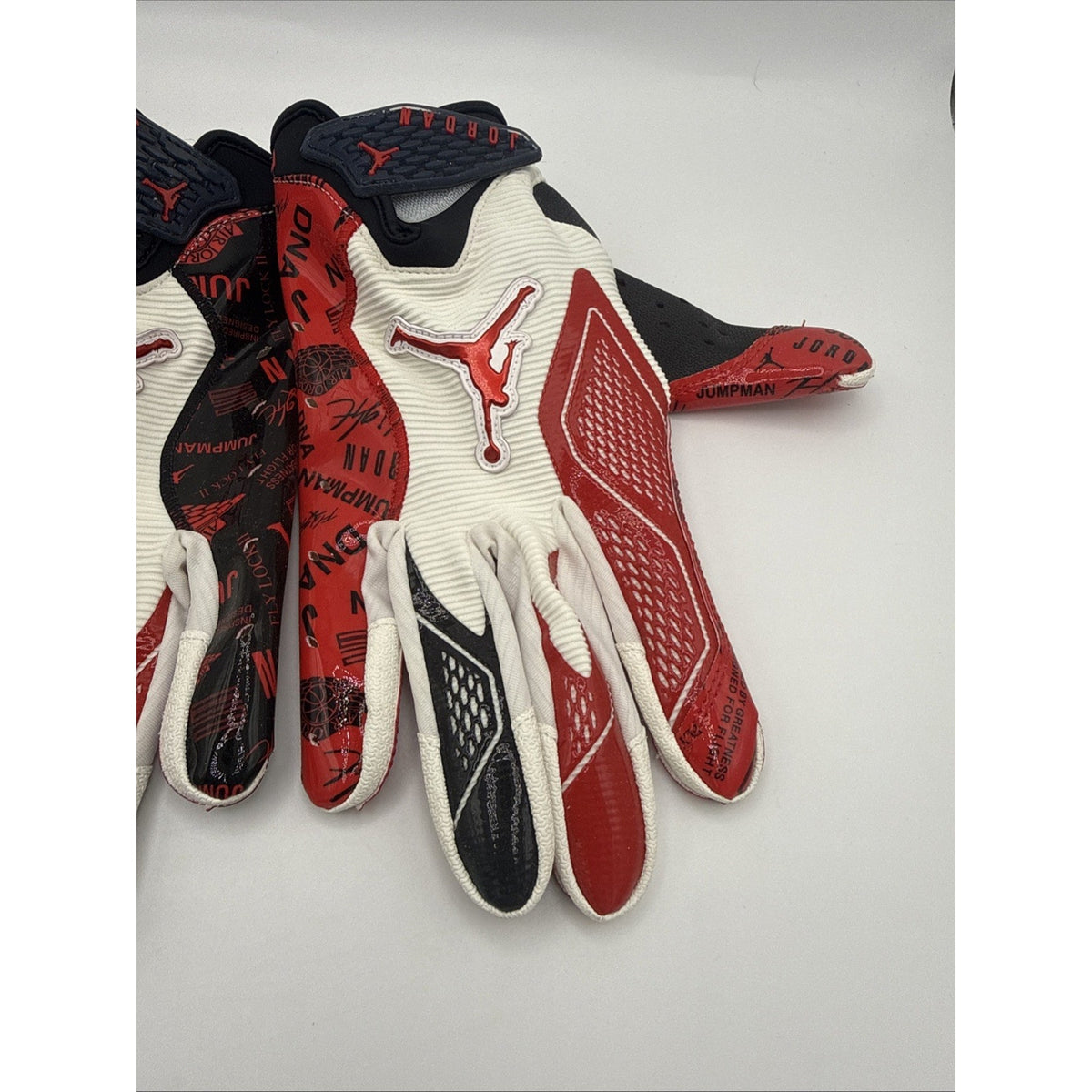 Nike Men's Jordan Fly Lock 2.0 Football Gloves, Red/ Black, Adult XLarge, NEW!!