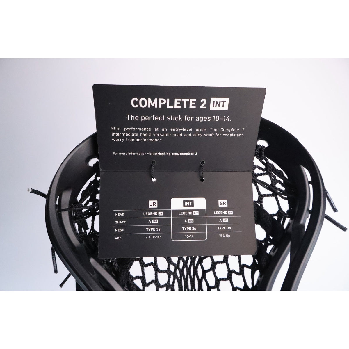 StringKing Legend INT Attack/Mid Lacrosse Head w/ 28" StringKing A135 NEW Read