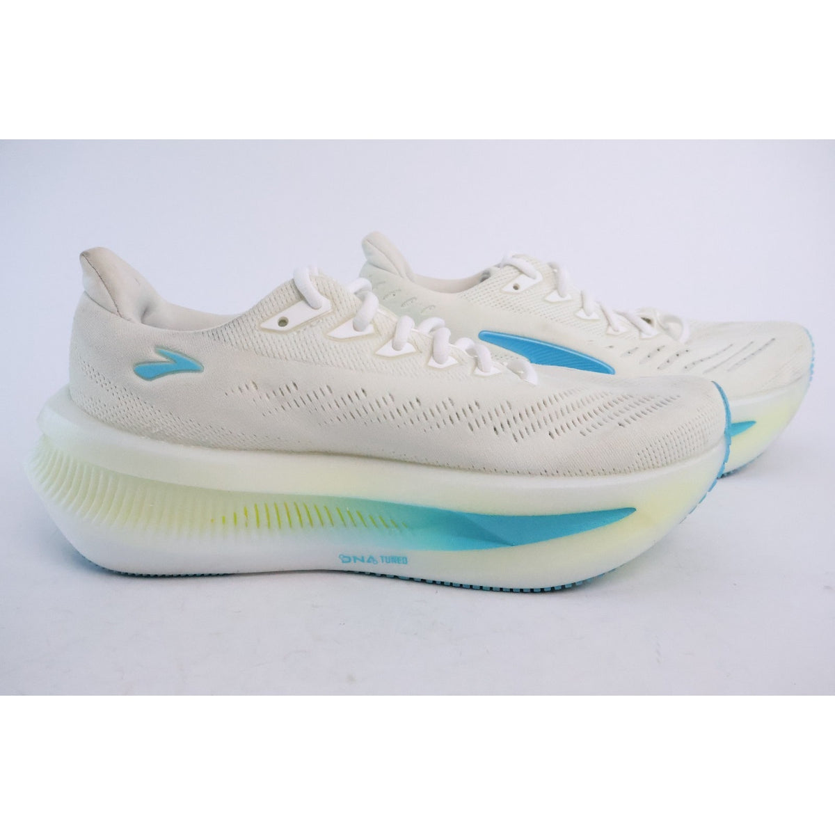 BROOKS GLYCERIN MAX 2 Men's Size 8 White/Ipanema/Nightlife Excellent #103