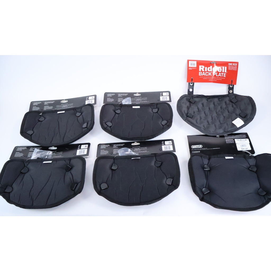 Lot Of 6 Adult Football Back Plate Battle / Riddell / Adidas / NEW READ INV#216