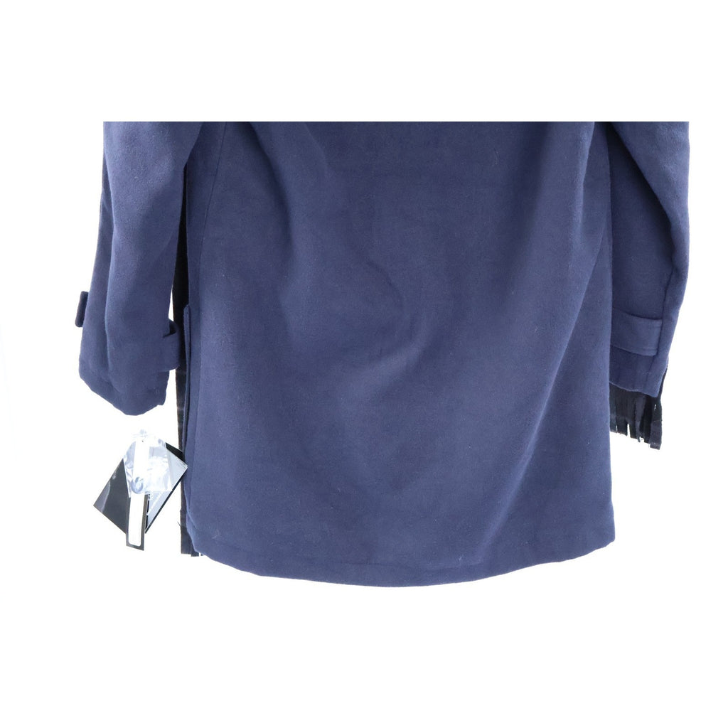 Rothschild Hooded Toggle Coat with Scarf - Navy - Size L 14 NWT