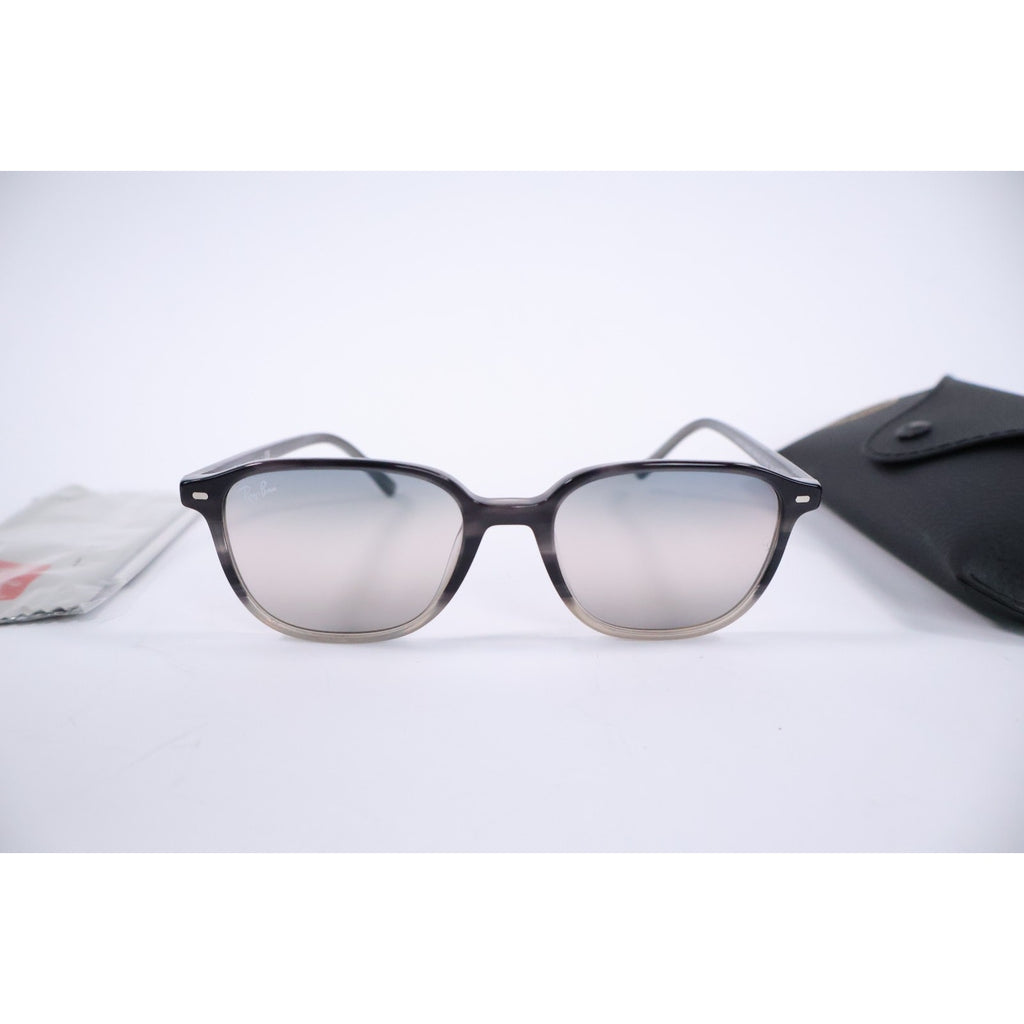 Ray Ban LEONARD Grey Havana GRADIENT Pink Blue Lens Sunglass RB2193 1326/GE Read