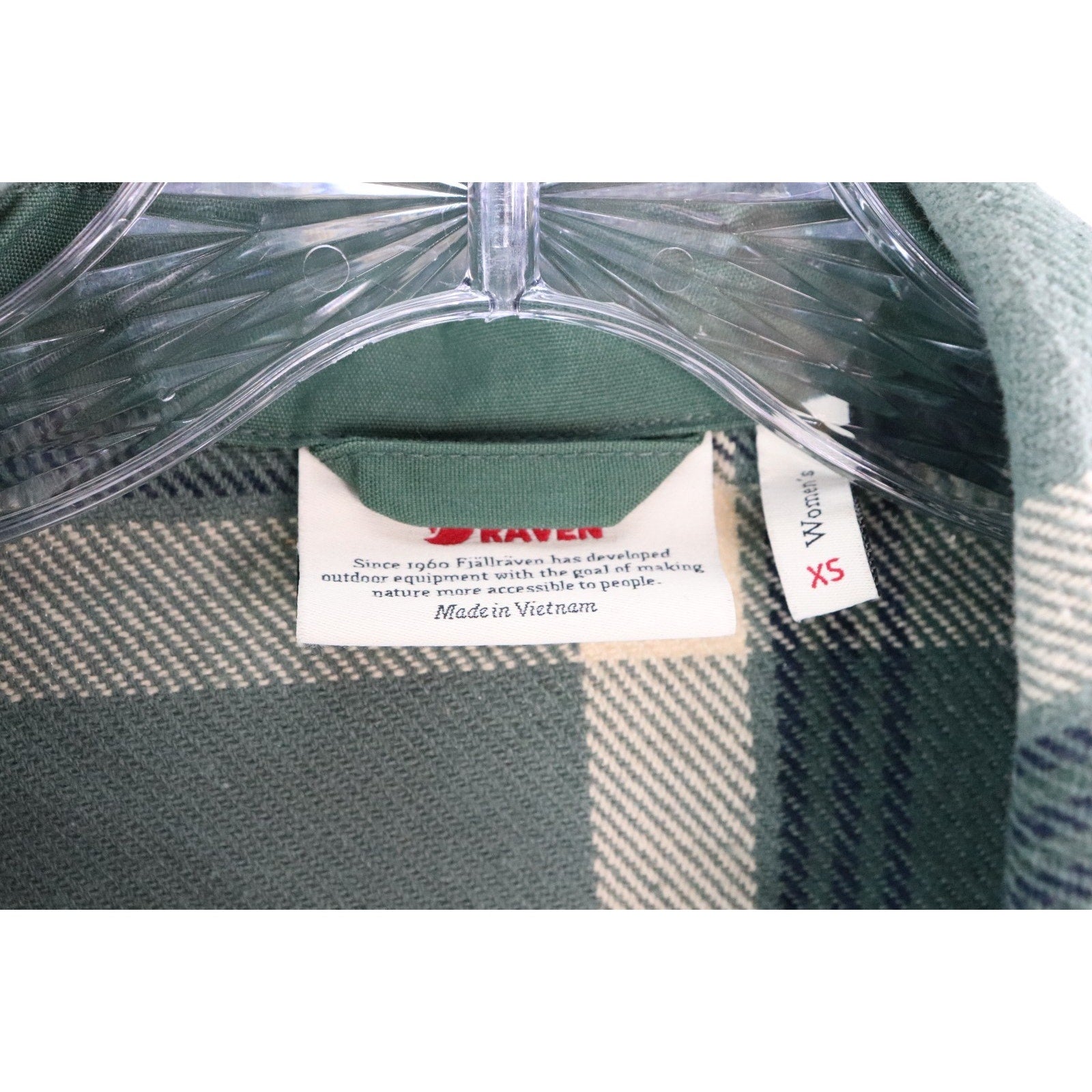 Fjallraven Singi Flannel Overshirt W Size XS Green-Deep Patina 86986 NWT